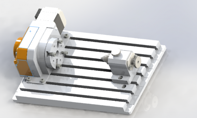 uniaxial processing platform Model 3D .c4d .max .obj .3ds .fbx .stl .blend 