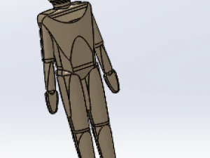 wood man 3D Print Model