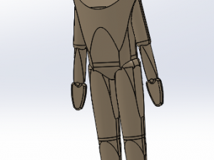 wood man 3D Print Model