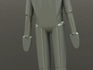 uomo di legno Modello di stampa 3D