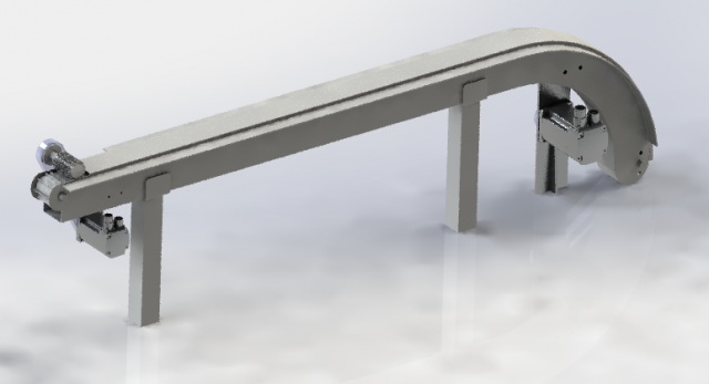 vibrating conveyor 3D Model .c4d .max .obj .3ds .fbx .stl .blend 