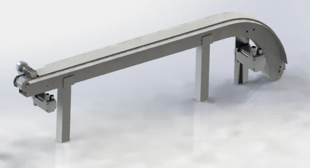 vibrating conveyor 3D Model .c4d .max .obj .3ds .fbx .stl .blend