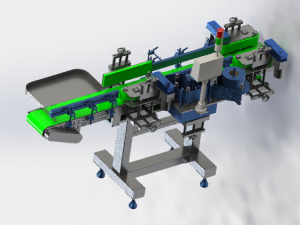 assembly line of labeling machine 3Dモデル
