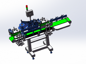 assembly line of labeling machine 3Dモデル