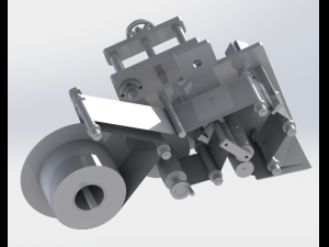 assembly line of labeling machine 3Dモデル