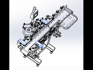 assembly line of labeling machine 3Dモデル