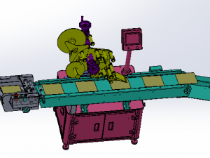 automatic labeling machine 3D 模型