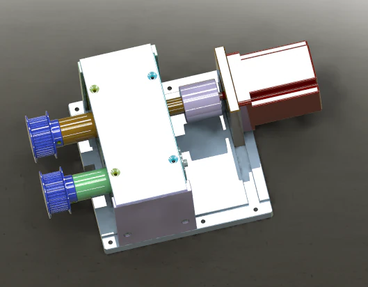 gear drive module 3D Model .c4d .max .obj .3ds .fbx .stl .blend