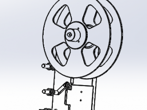 guide wheel of laminated machine module 3D 모델