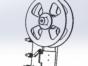 guide wheel of laminated machine module 3D Model