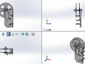 guide wheel of laminated machine module 3D Model