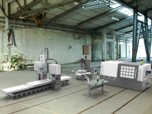 assembly of machining equipment Modello 3D