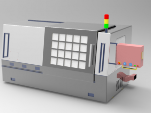 assembly of machining equipment Modello 3D