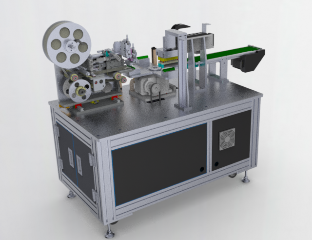 circular arc surface labeling machine 3D 모델 .c4d .max .obj .3ds .fbx .stl .blend 