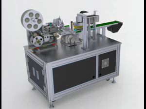 circular arc surface labeling machine 3D Model