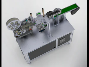 circular arc surface labeling machine 3D Model