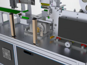 circular arc surface labeling machine 3D Model