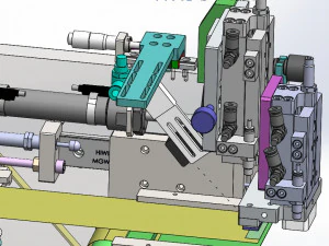 circular arc surface labeling machine 3D Model
