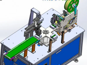 circular arc surface labeling machine 3D Model