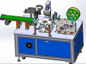 circular arc surface labeling machine 3D Model