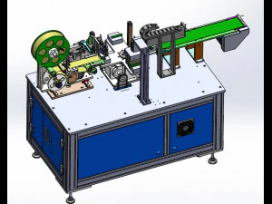circular arc surface labeling machine 3D Model
