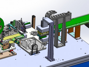 circular arc surface labeling machine 3D 모델