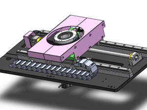 the horizontal motion and rotation integrated module 3D Model