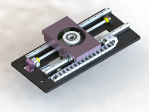 the horizontal motion and rotation integrated module 3D Model