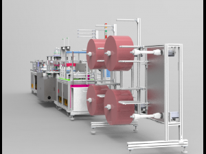 n95 mask production machine 3D 모델