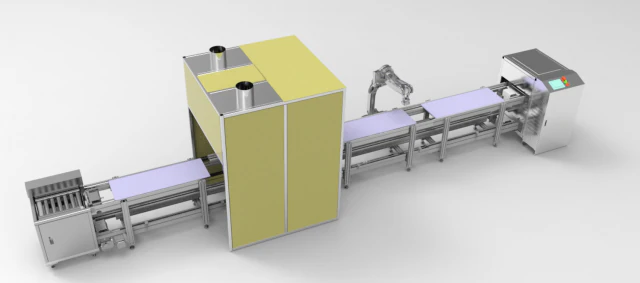 double speed chain assembly line 3D Model .c4d .max .obj .3ds .fbx .stl .blend 
