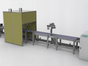 double speed chain assembly line 3D Model