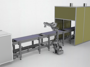 double speed chain assembly line 3D Model