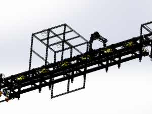 double speed chain assembly line 3D Model