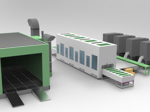 paint spraying equipment set Modelo 3D