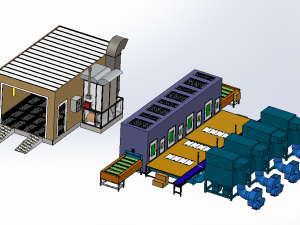paint spraying equipment set Modelo 3D
