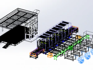 paint spraying equipment set 3D Model
