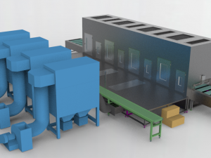 paint spraying equipment set Modelo 3D