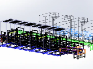 paint spraying equipment set 3D Model