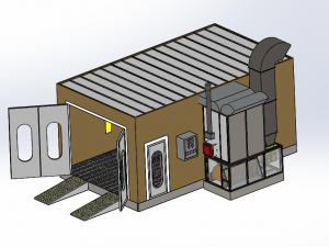 paint spraying equipment set Modelo 3D