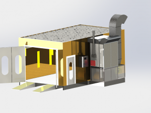 paint spraying equipment set Modelo 3D