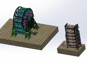 automated three-dimensional garage 3D Model