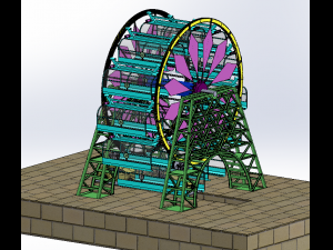 automated three-dimensional garage 3D-Modell