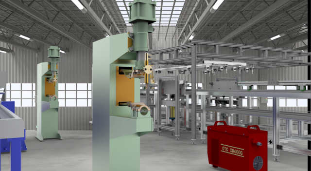 platoon welding machine 3D Model .c4d .max .obj .3ds .fbx .stl .blend
