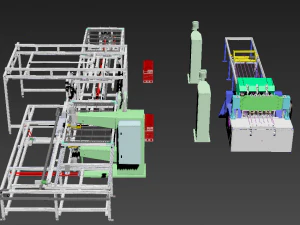 platoon welding machine 3D Model