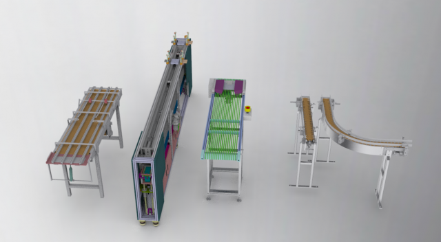 conveyor assembly 3D मॉडल .c4d .max .obj .3ds .fbx .stl .blend 