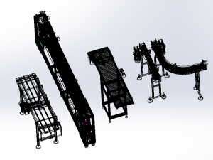 conveyor assembly 3D मॉडल