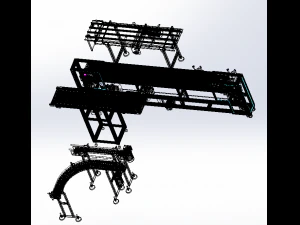 conveyor assembly 3D Model