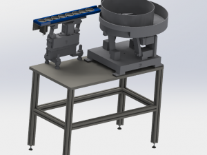 vibration plate feeding mechanism 3D Модель
