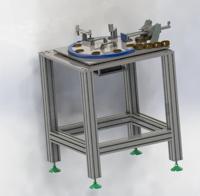 the rotary plate feeding and unloading device 3D Model .c4d .max .obj .3ds .fbx .stl .blend 