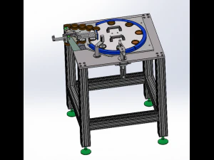 the rotary plate feeding and unloading device 3D Model